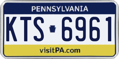PA license plate KTS6961