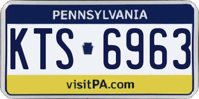 PA license plate KTS6963