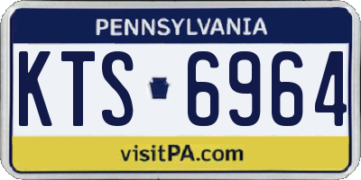 PA license plate KTS6964