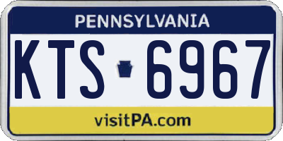 PA license plate KTS6967