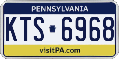 PA license plate KTS6968