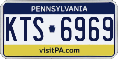 PA license plate KTS6969