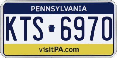 PA license plate KTS6970