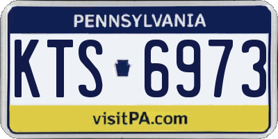 PA license plate KTS6973