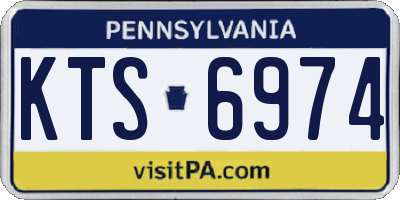 PA license plate KTS6974