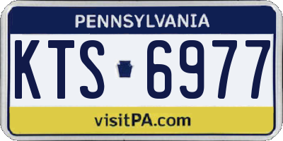 PA license plate KTS6977