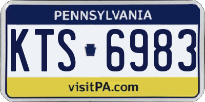 PA license plate KTS6983