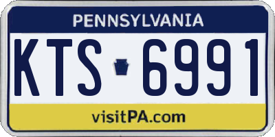 PA license plate KTS6991