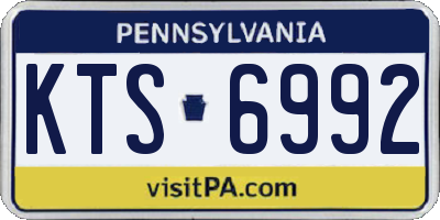 PA license plate KTS6992