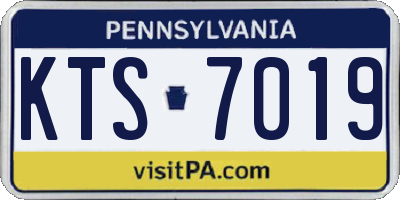 PA license plate KTS7019