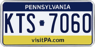 PA license plate KTS7060