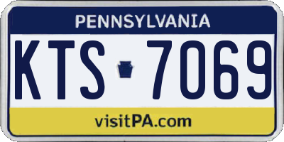 PA license plate KTS7069
