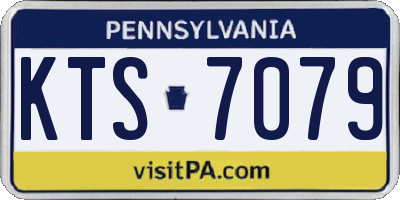 PA license plate KTS7079