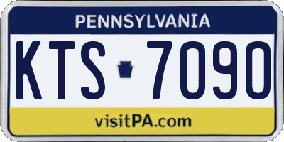 PA license plate KTS7090