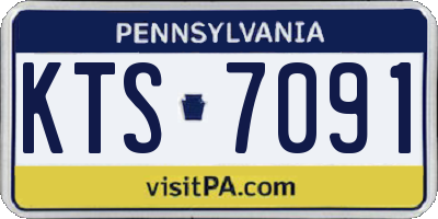 PA license plate KTS7091