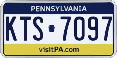 PA license plate KTS7097