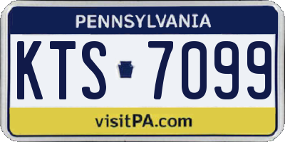 PA license plate KTS7099