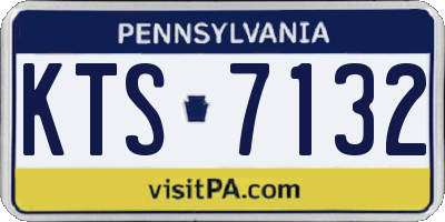 PA license plate KTS7132