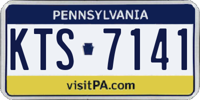 PA license plate KTS7141