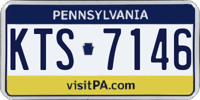 PA license plate KTS7146