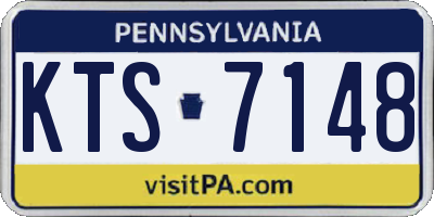 PA license plate KTS7148