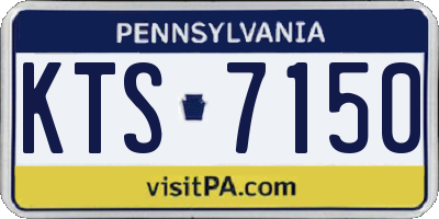 PA license plate KTS7150