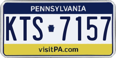 PA license plate KTS7157