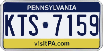 PA license plate KTS7159