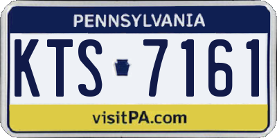 PA license plate KTS7161