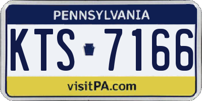 PA license plate KTS7166