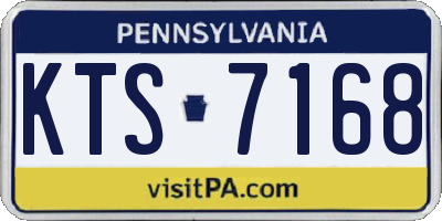 PA license plate KTS7168