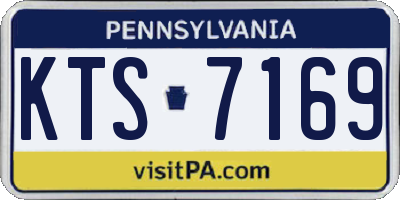 PA license plate KTS7169
