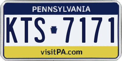 PA license plate KTS7171