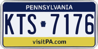 PA license plate KTS7176