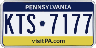 PA license plate KTS7177
