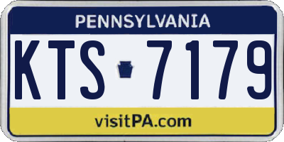 PA license plate KTS7179