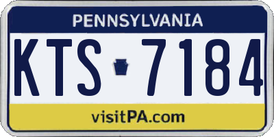 PA license plate KTS7184