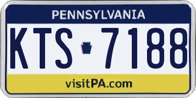 PA license plate KTS7188