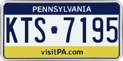 PA license plate KTS7195