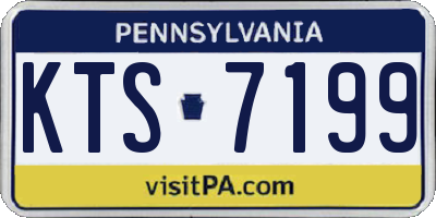 PA license plate KTS7199