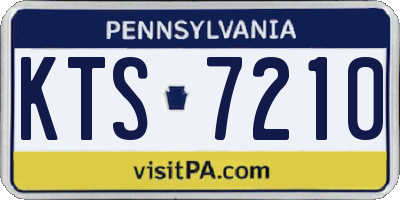 PA license plate KTS7210