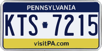 PA license plate KTS7215