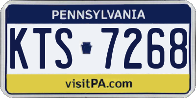 PA license plate KTS7268