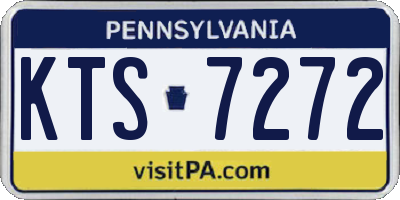 PA license plate KTS7272