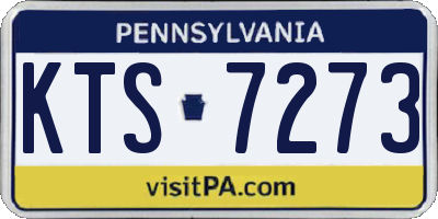 PA license plate KTS7273