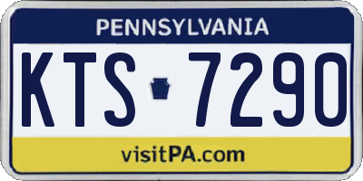 PA license plate KTS7290