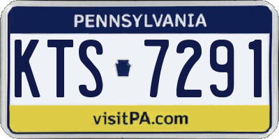 PA license plate KTS7291