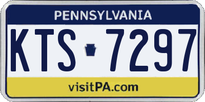 PA license plate KTS7297