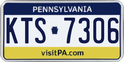 PA license plate KTS7306