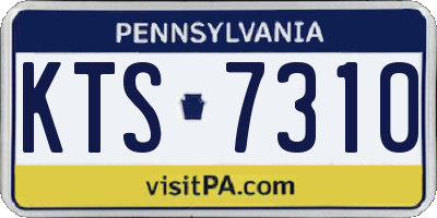 PA license plate KTS7310